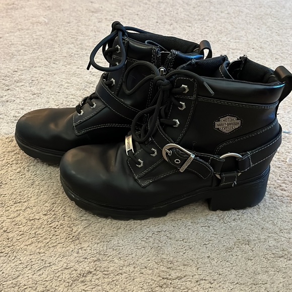 Womens Harley Davidson Tegan Boots Size 8 - Picture 3 of 9